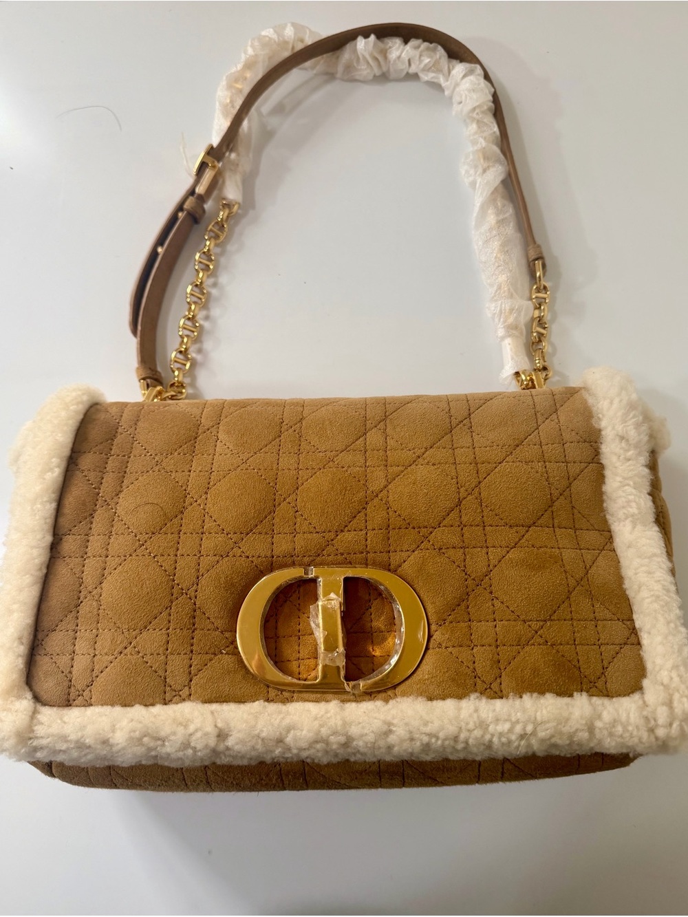 Christian Dior Cannage Cairo Large Sheraling Bag